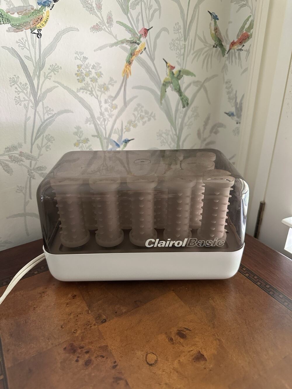 Vintage Clairol Basic Hairsetter C-14 With 16 Clips Made In Denmark